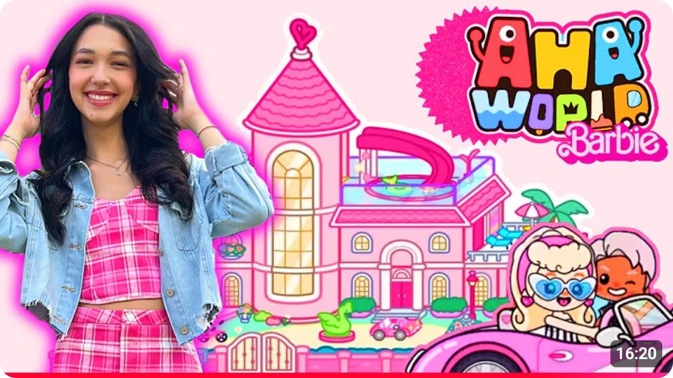 Família Luluca's YouTube video about the Pink Dream Mansion